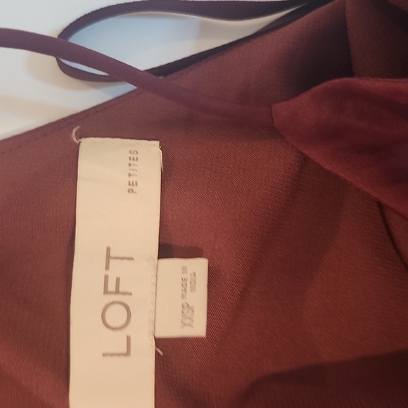 LOFT Red Asymmetrical Halter Sundress - Picture 5 of 9